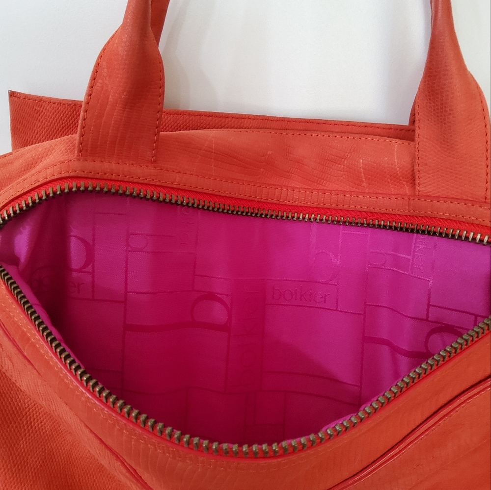 Botkier Orange Designer Tote Bag - Picture 5 of 13
